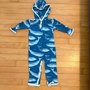 Milkbarn Whale Romper, 6-12 months